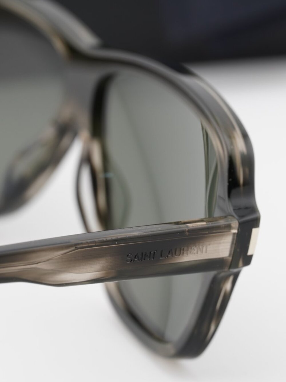Saint Laurent SL609 CAROLYN 004 Aviator Sunglasses - Havana/Grey - Picture 6 of 11